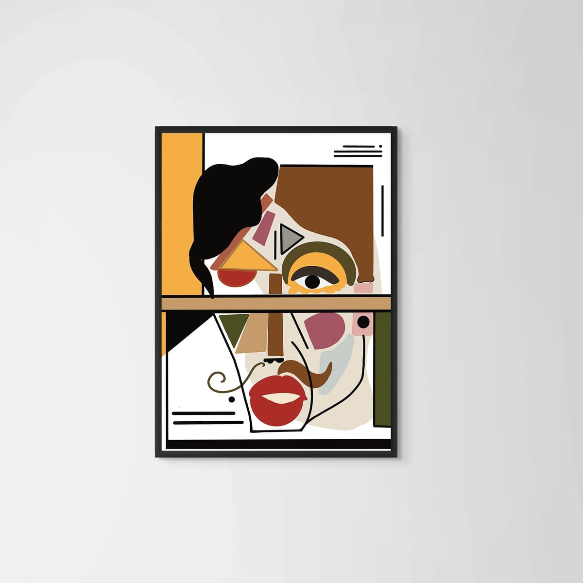Jack – black frame – no mount – Fringe Art Studio- Wall Art- Cairo Egypt