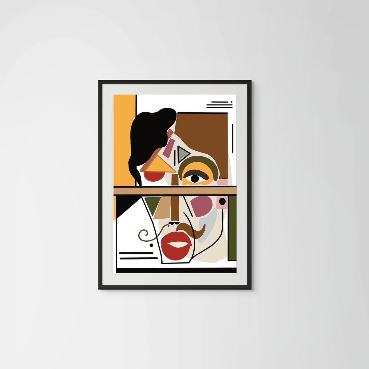 Jack – black frame – framed art print – Fringe Art Studio- Wall Art- Cairo Egypt