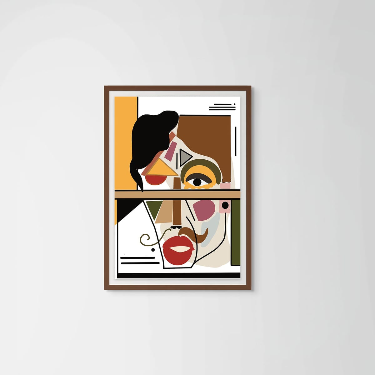 Jack – dark wood frame – framed art print – Fringe Art Studio- Wall Art- Cairo Egypt