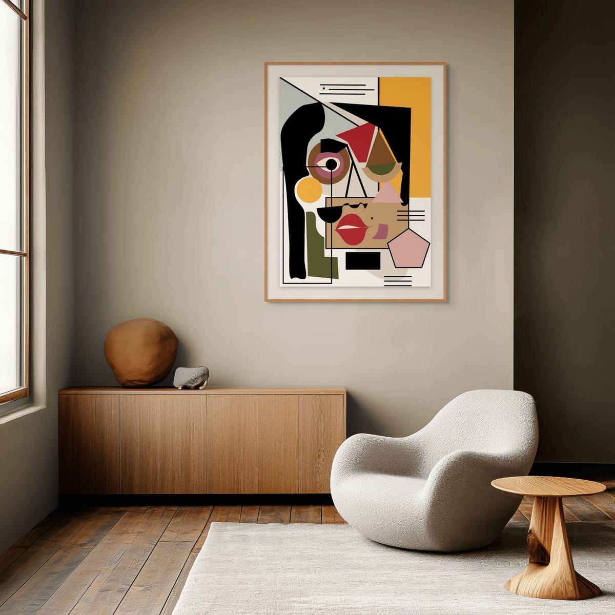 Julia – wall art in home – Fringe Art Studio- Wall Art- Cairo Egypt