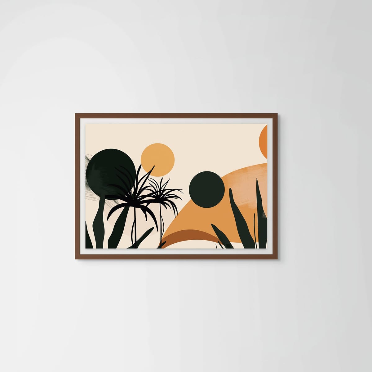 Layers of the Sun – dark wood frame – framed art print – Fringe Art Studio- Wall Art- Cairo Egypt
