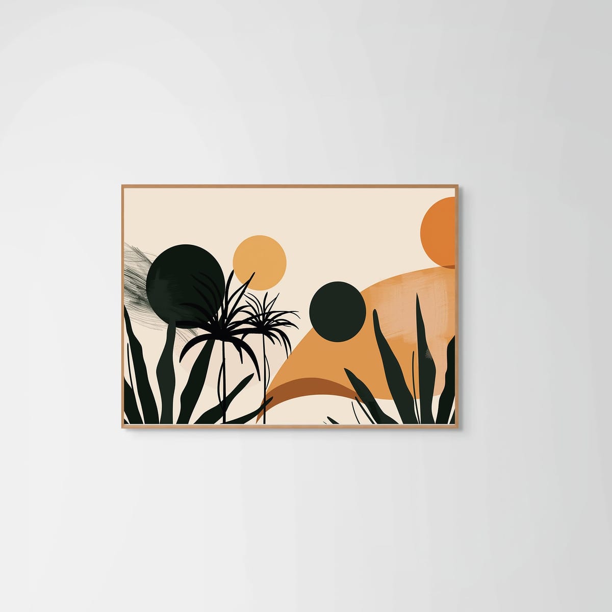 Layers of the Sun – natural wood frame – no mount – Fringe Art Studio- Wall Art- Cairo Egypt