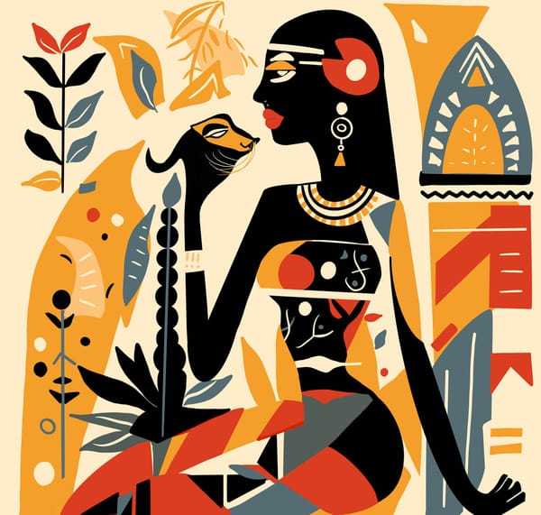 Pharaoh Tiger – framed wall art print – Fringe Art Studio- Wall Art- Cairo Egypt