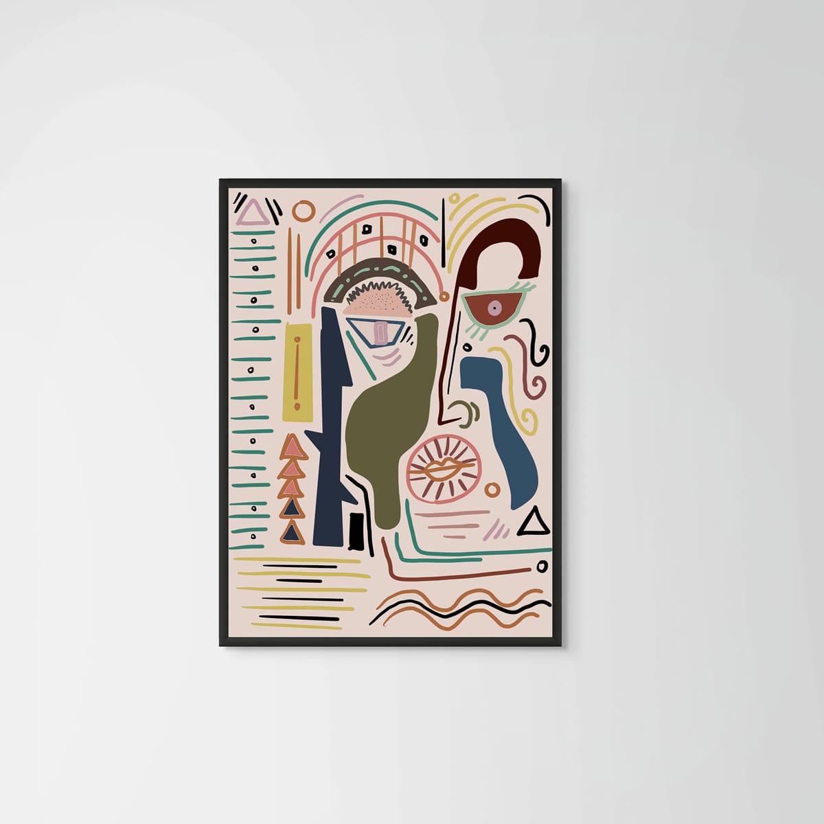 Self Reflection – black frame – no mount – Fringe Art Studio- Wall Art- Cairo Egypt