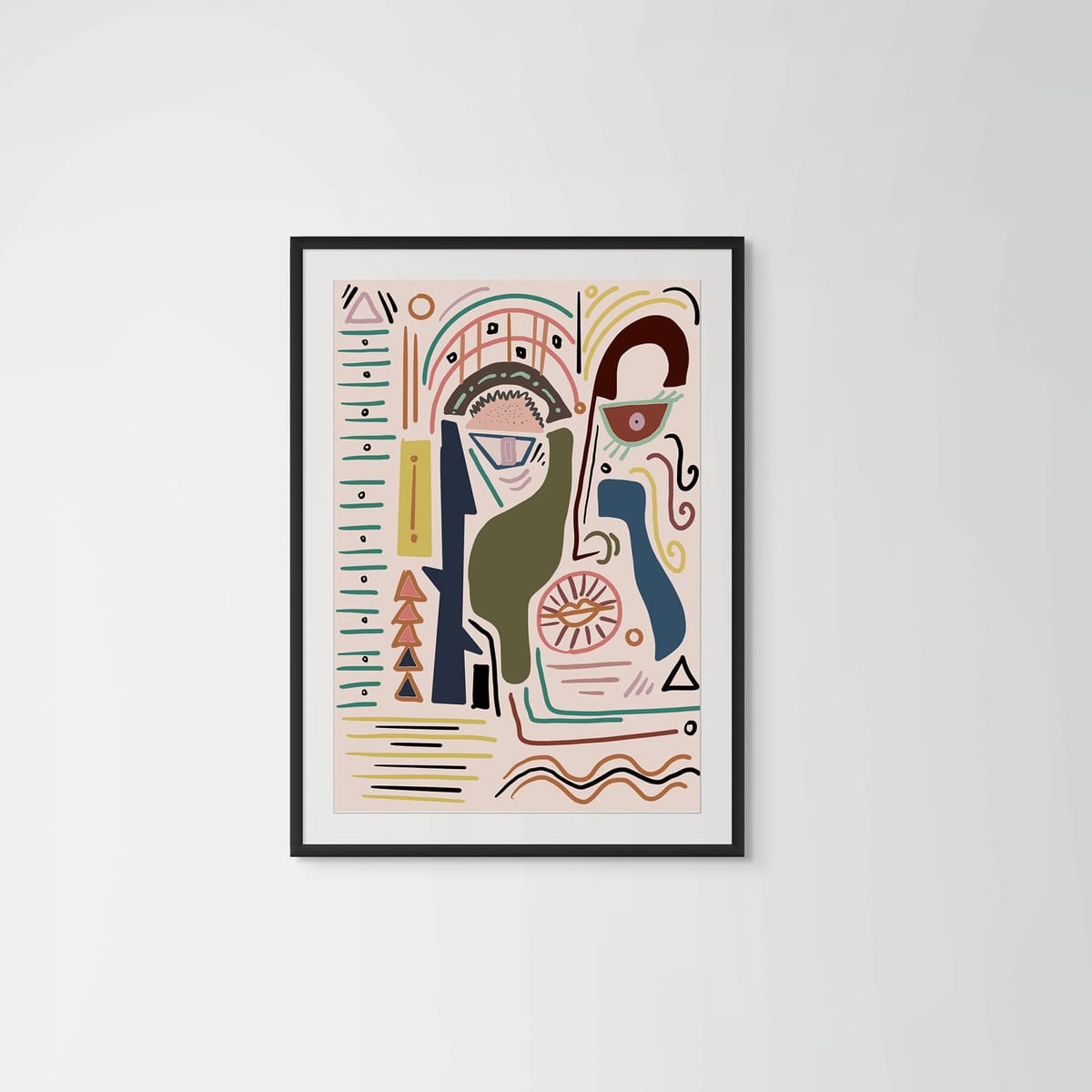 Self Reflection – black frame – framed art print – Fringe Art Studio- Wall Art- Cairo Egypt