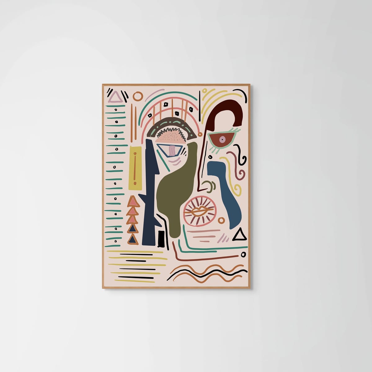 Self Reflection – natural wood frame – no mount – Fringe Art Studio- Wall Art- Cairo Egypt
