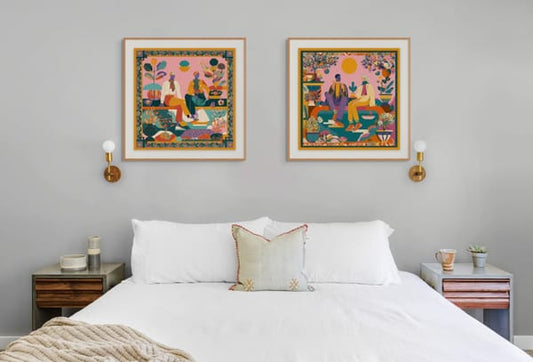 By the Nile – framed wall art print – Fringe Art Studio- Wall Art- Cairo Egypt