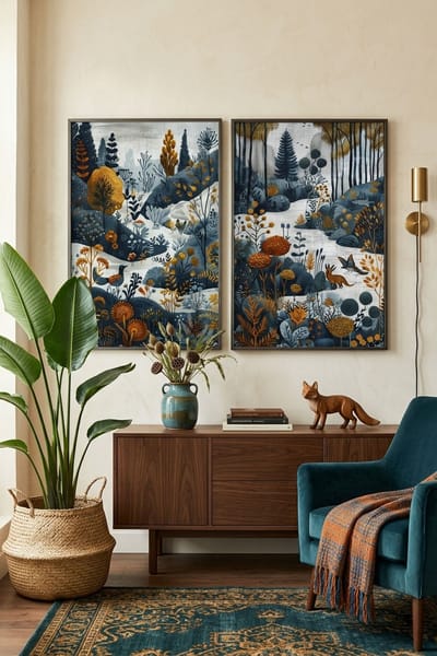Winter Set – art print set – Fringe Art Studio- Wall Art- Cairo Egypt