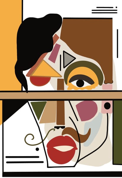 Jack & Julia – wall art – Fringe Art Studio- Wall Art- Cairo Egypt