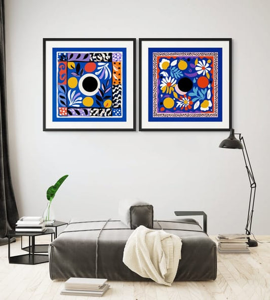 The Blues – art print set – Fringe Art Studio- Wall Art- Cairo Egypt