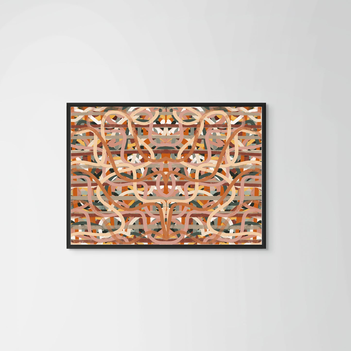 Threads – black frame – no mount – Fringe Art Studio- Wall Art- Cairo Egypt