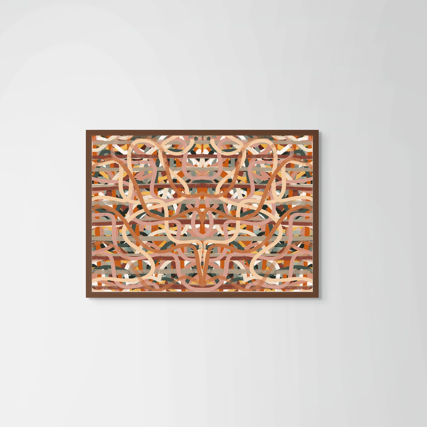 Threads – dark wood frame – no mount – Fringe Art Studio- Wall Art- Cairo Egypt