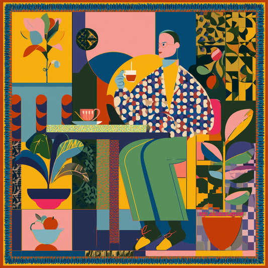 Afternoon Tea – framed wall art print – Fringe Art Studio- Wall Art- Cairo Egypt